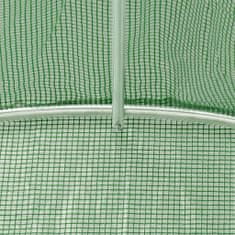 Vidaxl Fóliovník s oceľovým rámom zelený 50 m² 10x5x2,3 m