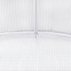 Vidaxl Fóliovník s oceľovým rámom biely 32 m² 16x2x2 m
