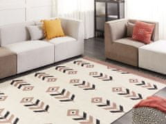 Beliani Bavlnený kelímový koberec 200 x 300 cm béžová a čierna NIAVAN