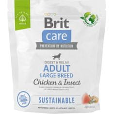 Brit Care Dog Sustainable Adult Large Breed Chicken+Insect 1 kg