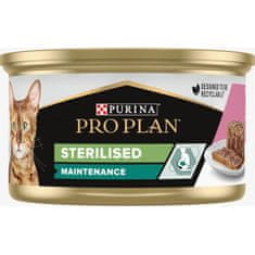 Purina Pro Plan Pre Plan Cat konz. Sterilised tuniak, losos v paštéte 85 g