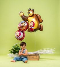 Grabo Fóliový balón supershape Máša a medveď 107cm