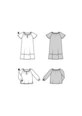 Burda Strih Burda 9247 - Voľné šaty, blúzka pre dievčatá