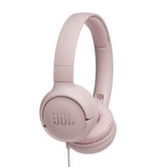 shumee Sluchátka JBL Tune 500 (růžová, přes uši, s vestavěným mikrofonem)