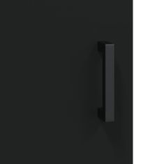 Vidaxl Nástenná skrinka čierna 60x31x60 cm kompozitné drevo