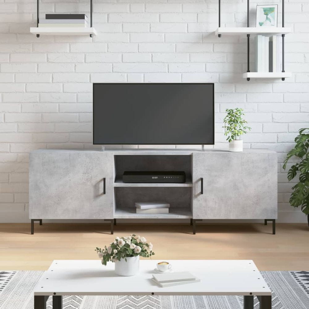 Vidaxl TV skrinka, betónovo sivá 150x30x50 cm, kompozitné drevo