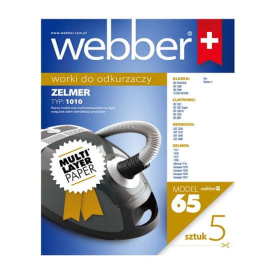 Webber ZELMER 1010NM x 5 vriec