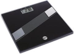Elektrická osobná váha Eldom TWO140/C, sklenená, čierna, do 150 kg, meranie tuku