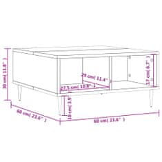 Vidaxl Konferenčný stolík čierny 60x60x30 cm kompozitné drevo
