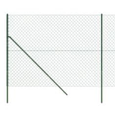 Vidaxl Drôtený plot zelený 2x10 m