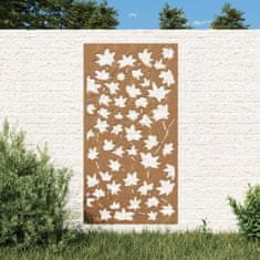 Petromila vidaXL Záhradná dekorácia 105x55 cm, cortenová oceľ, javorový list