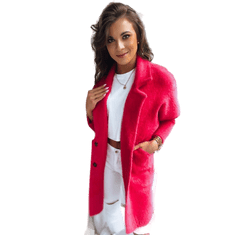 Dstreet Dámsky kabát z alpaky RITA II ružový ny0589 Univerzálne