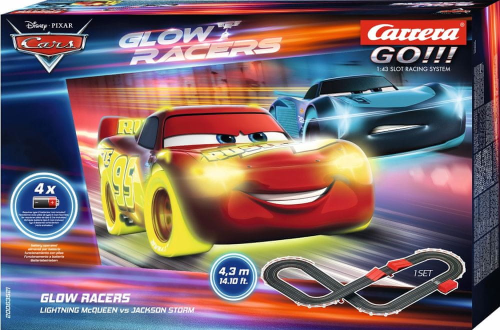 CARRERA Autodráha GO 63521 Disney Cars 3 - GLOW
