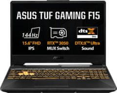 ASUS TUF Gaming F15 (2021) (FX506HC-HN111W), čierna