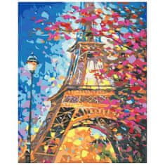 PIPPER. Maľovanie podľa čísiel "Eiffelovka 2" 50x40 cm, plátno vypnuté na ráme