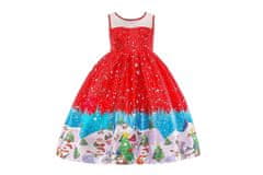 EXCELLENT Detské vianočné šaty veľkosti 110 - červené