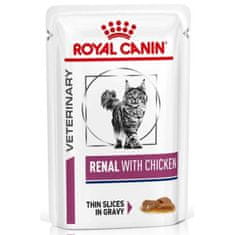 Royal Canin VD Cat vreciek. Renal with chicken 12 x 85 g
