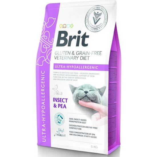 Brit Veterinary Diets Cat Ultra-hypoallergenic Insect 5 kg