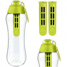 DAFI Limetkovo zelená filtračná fľaša na vodu 0,7 l + 2 filtre