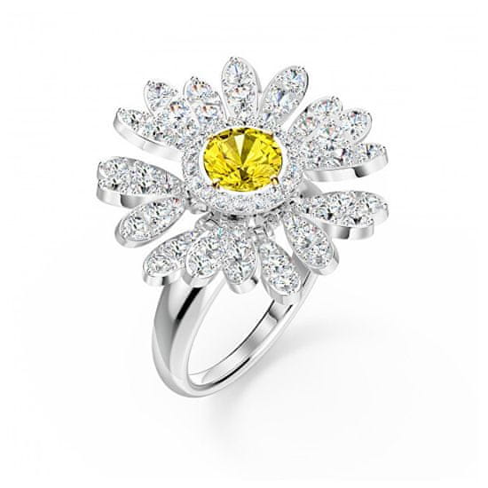 Swarovski Pôvabný prsteň s kryštálmi Eternal Flower 5534936