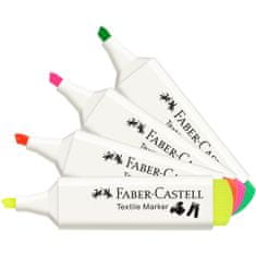 Faber-Castell Popisovač na textil NEÓN set 4 farebné, BL