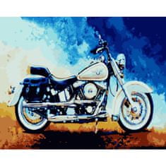 PIPPER. Maľovanie podľa čísiel "Motocykel" 50x40 cm, plátno vypnuté na ráme