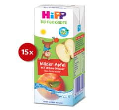 HiPP BIO Nápoj Jemné jablko s neperlivou pramenitou vodou 15 x 200 ml, od 1 roka