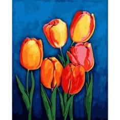 PIPPER. Maľovanie podľa čísiel "Tulipány" 50x40 cm, plátno vypnuté na ráme