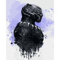 PIPPER. Maľovanie podľa čísiel "Black Panther 2" 50x40 cm, plátno vypnuté na ráme