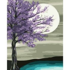 PIPPER. Maľovanie podľa čísiel "Fialový strom" 50x40 cm, plátno vypnuté na ráme