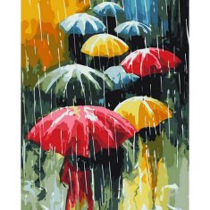 PIPPER. Maľovanie podľa čísiel "Dážď" 50x40 cm, plátno vypnuté na ráme