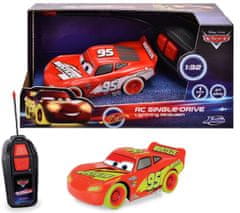 Jada Toys RC Cars Blesk McQueen Single Drive Glow Racers 1:32, 1kan
