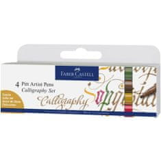 Faber-Castell PITT kaligrafické fixky 4 farby set