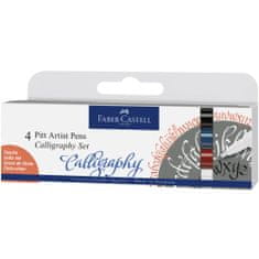 Faber-Castell PITT kaligrafické fixky 4 farby set