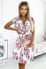 Dámske kvetované šaty Gwendold bielo-ružová Universal