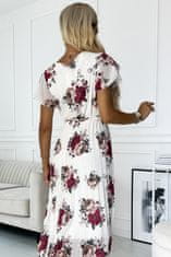 Numoco Dámske kvetované šaty Lisa bordo Universal
