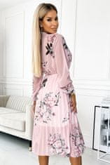 Numoco Dámske kvetované šaty Carla pastelová ružová Universal