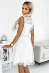 Numoco Dámske krajkové šaty Gret biela Universal