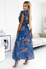 Numoco Dámske kvetované šaty Aria modrá Universal
