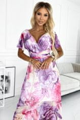 Dámske kvetované šaty Cinzia ružovo-fialová Universal