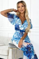 Numoco Dámske kvetované šaty Cinzia modrá Universal