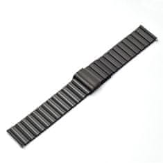 BStrap Steel remienok na Samsung Galaxy Watch 42mm, black