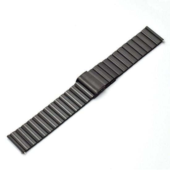 BStrap Steel remienok na Xiaomi Watch S1 Active, black