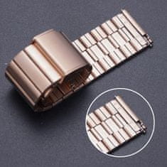 BStrap Steel remienok na Samsung Galaxy Watch Active 2 40/44mm, rose gold