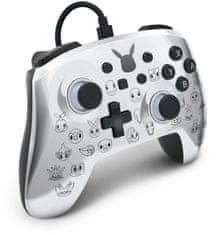 Power A Enhanced Wired Controller, Pikachu Black & Silver (SWITCH) (1522785-01)