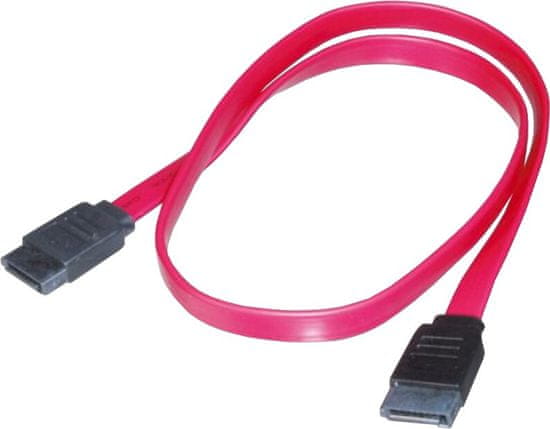 PremiumCord 1,0m datový kábel SATA 1.5/3.0 GBit/s, červená