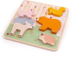Bigjigs Toys Drevené puzzle ANIMALS