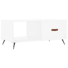 Vidaxl Konferenčný stolík biely 90x50x40 cm kompozitné drevo