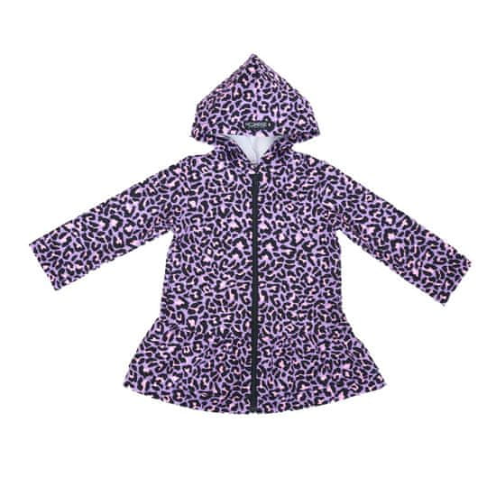 MOONRISE Fashion Detská softshell bunda s volánmi - Lily leo violet