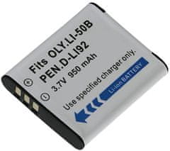 TRX batéria/ 950 mAh/ pre Olympus LI-50B/ Pentax D-Li92/ Ricoh DB-10/ neoriginálna